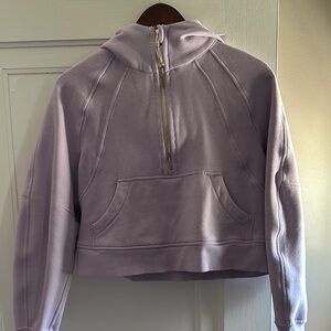 Lululemon Lavender Scuba Oversized Half-Zip